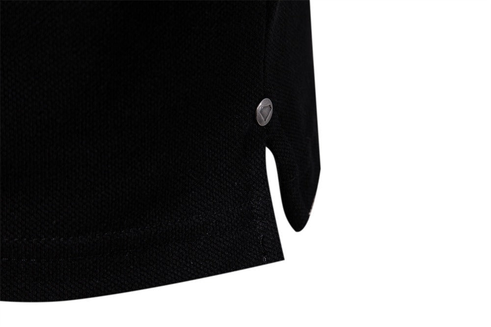 Besticktes Poloshirt aus Baumwolle für Herren – Slim-Fit-Freizeitoberteil für den Frühling 2025 | PS1012