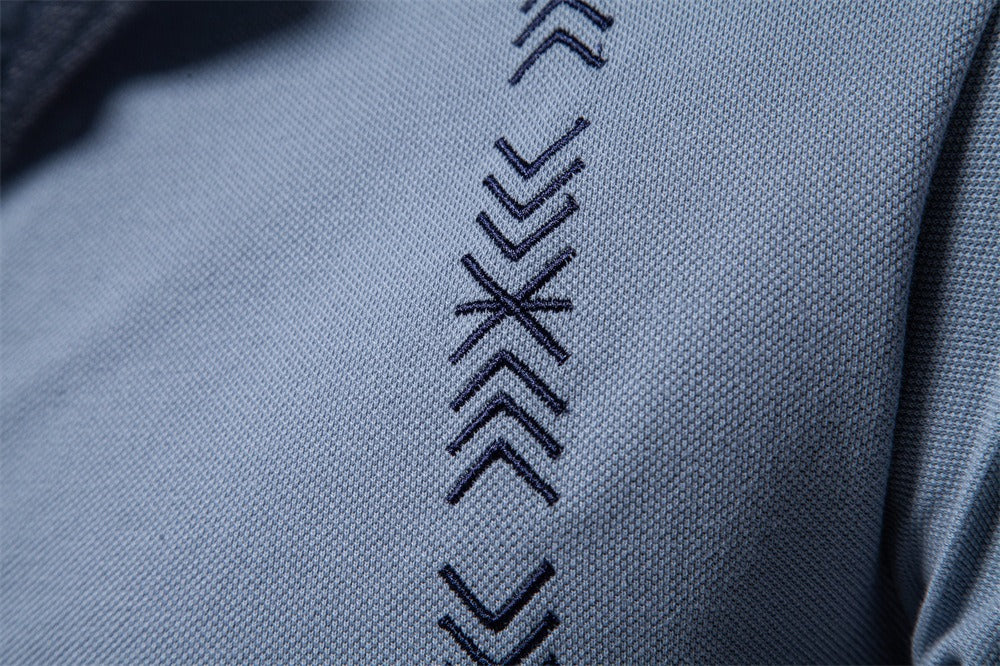 Besticktes Poloshirt aus Baumwolle für Herren – Slim-Fit-Freizeitoberteil für den Frühling 2025 | PS1012