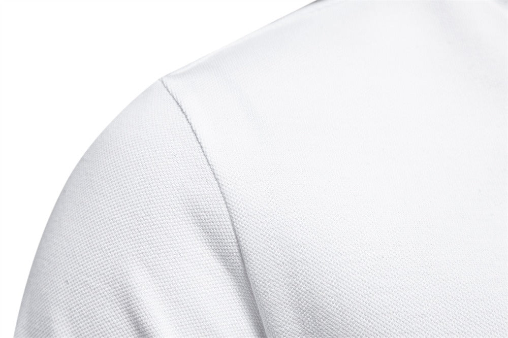 Besticktes Poloshirt aus Baumwolle für Herren – Slim-Fit-Freizeitoberteil für den Frühling 2025 | PS1012