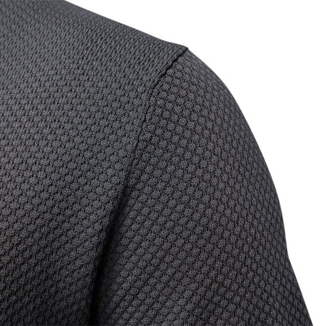 Herren-Poloshirt mit Ananas-Strickstruktur – 2025 Sommer-Kurzarmshirt mit entspannter Passform | PSD8025