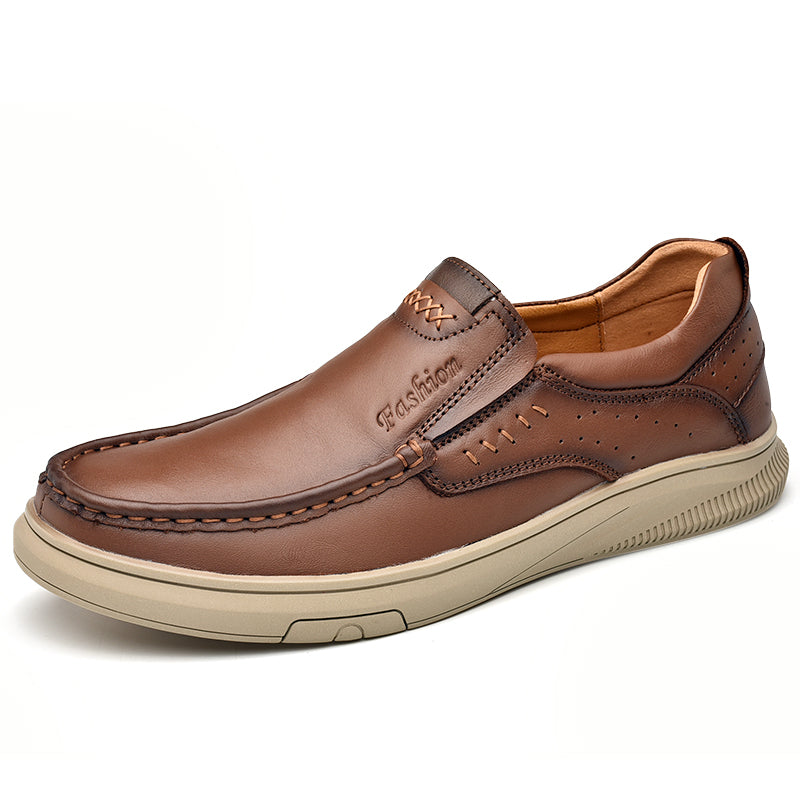 Lässige, atmungsaktive Herrenschuhe aus britischem Leder, stilvolles und bequemes Schuhwerk | B2231
