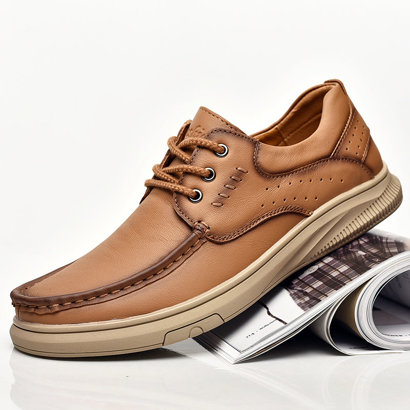 Lässige, atmungsaktive Herrenschuhe aus britischem Leder, stilvolles und bequemes Schuhwerk | B2231