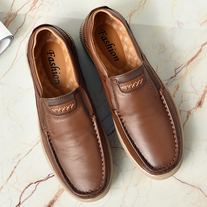 Lässige, atmungsaktive Herrenschuhe aus britischem Leder, stilvolles und bequemes Schuhwerk | B2231