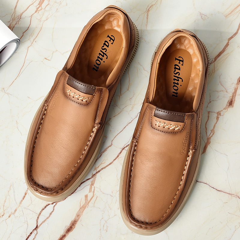 Lässige, atmungsaktive Herrenschuhe aus britischem Leder, stilvolles und bequemes Schuhwerk | B2231