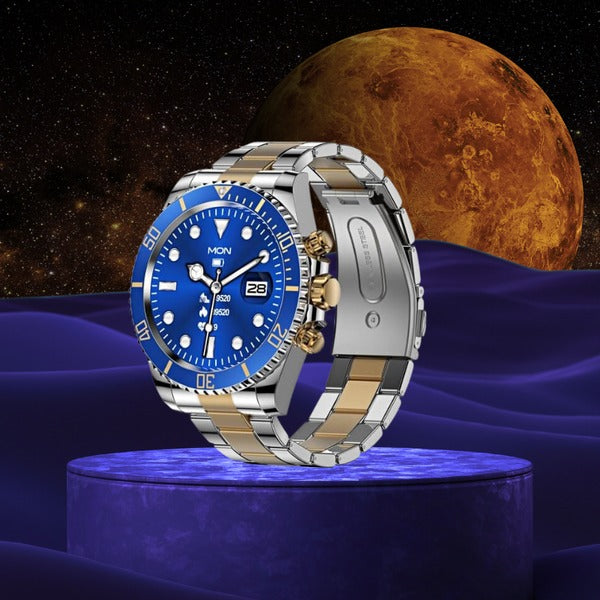 Herrenuhr Stahlarmband BT Call Smart Watch Rolex Style Business Sports Smart Watch | AW-12