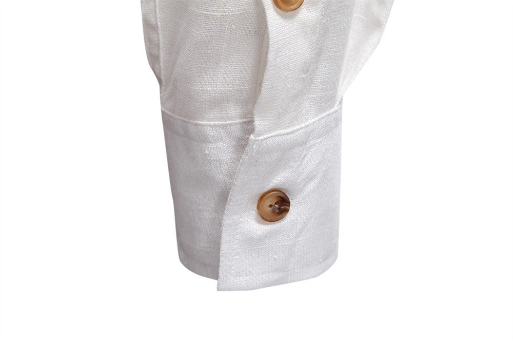 Herrenhemd aus Leinenmischung - 2025 Frühling Slim-Fit Casual Top | SH2025