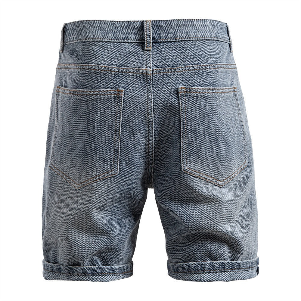 Herren Vintage Straight-Leg Denim Shorts - 2025 Sommer Mid-Thigh Casual Jeans Shorts | ST0018