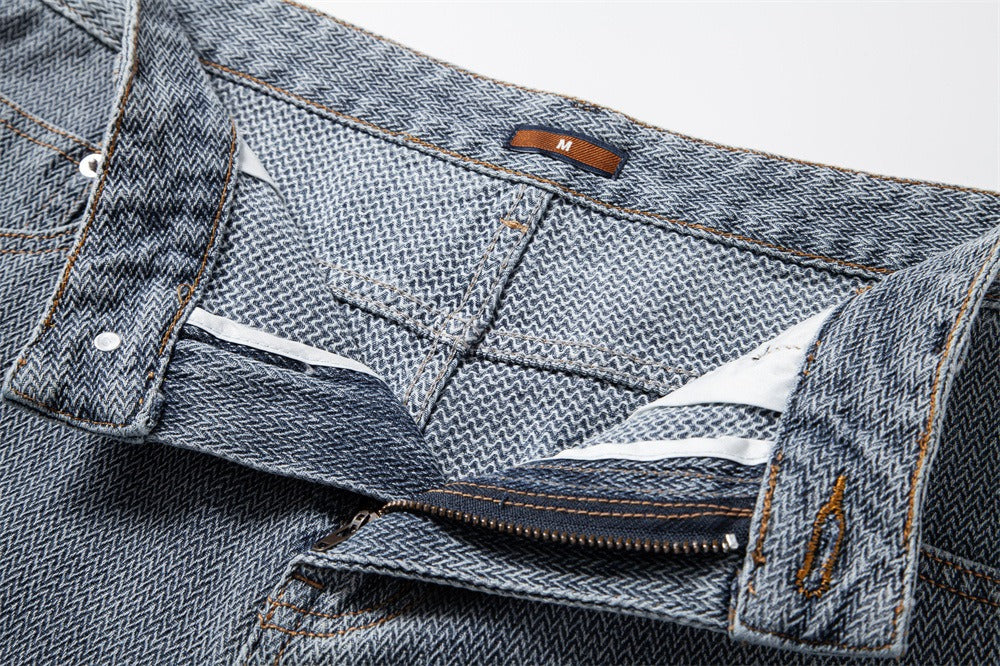 Herren Vintage Straight-Leg Denim Shorts - 2025 Sommer Mid-Thigh Casual Jeans Shorts | ST0018