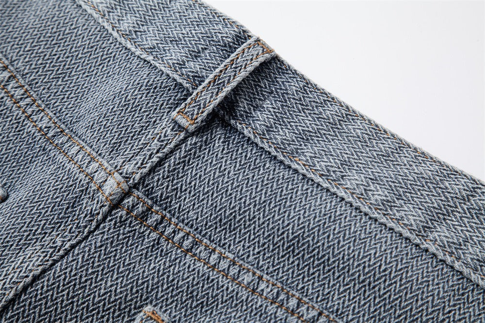 Herren Vintage Straight-Leg Denim Shorts - 2025 Sommer Mid-Thigh Casual Jeans Shorts | ST0018