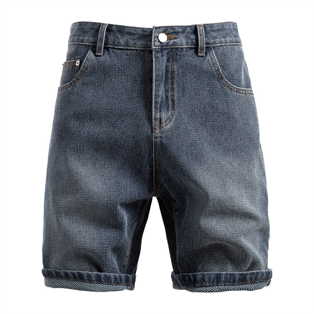 Herren Vintage Straight-Leg Denim Shorts - 2025 Sommer Mid-Thigh Casual Jeans Shorts | ST0018