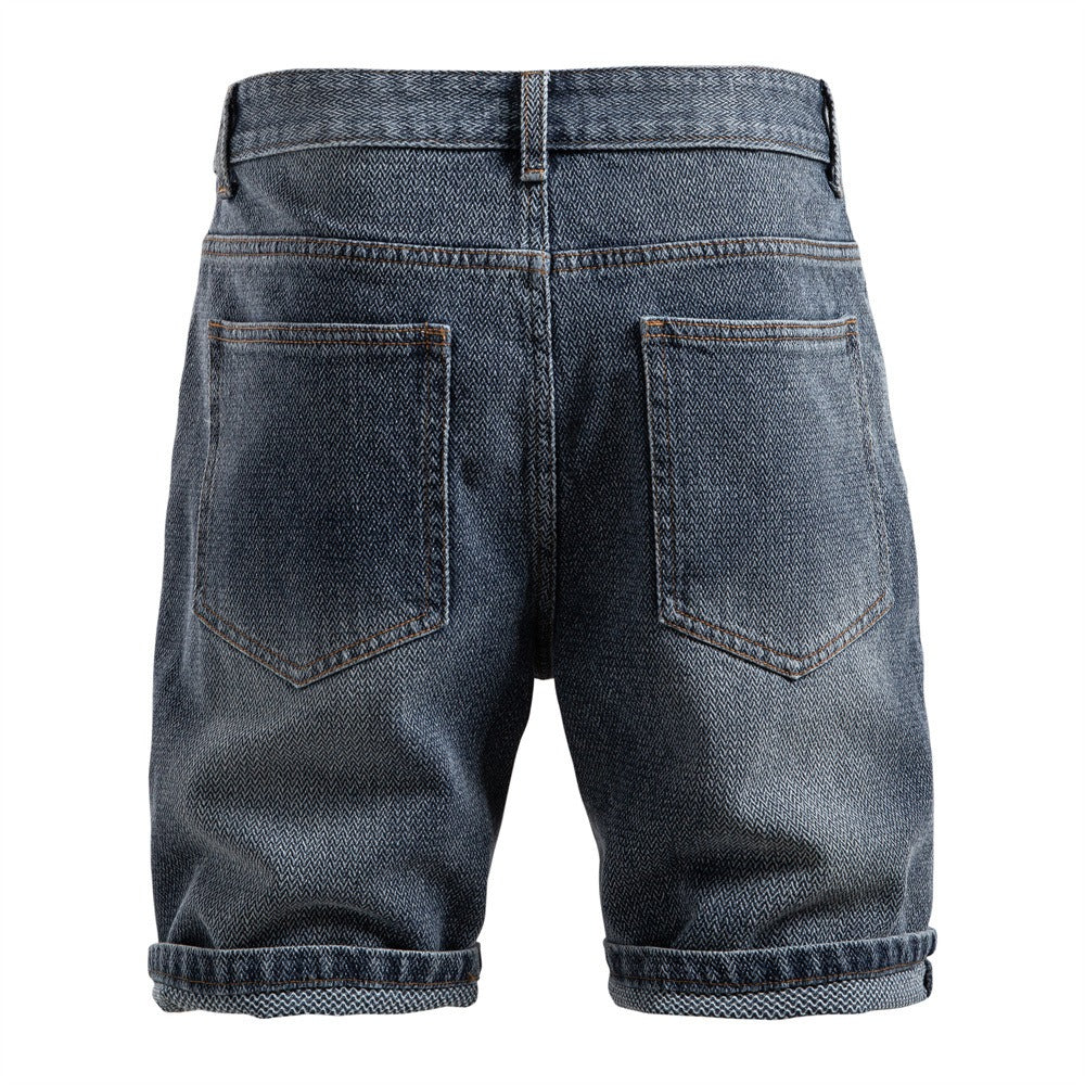 Herren Vintage Straight-Leg Denim Shorts - 2025 Sommer Mid-Thigh Casual Jeans Shorts | ST0018