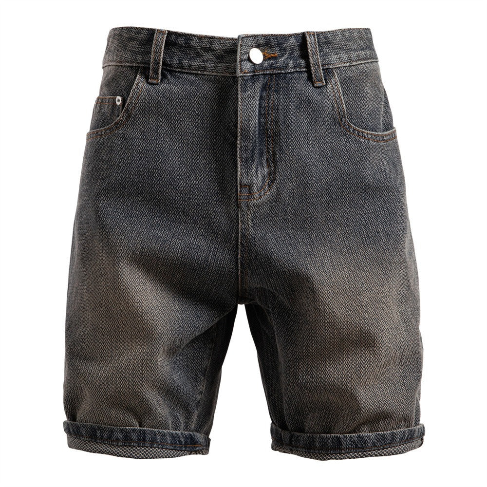 Herren Vintage Straight-Leg Denim Shorts - 2025 Sommer Mid-Thigh Casual Jeans Shorts | ST0018