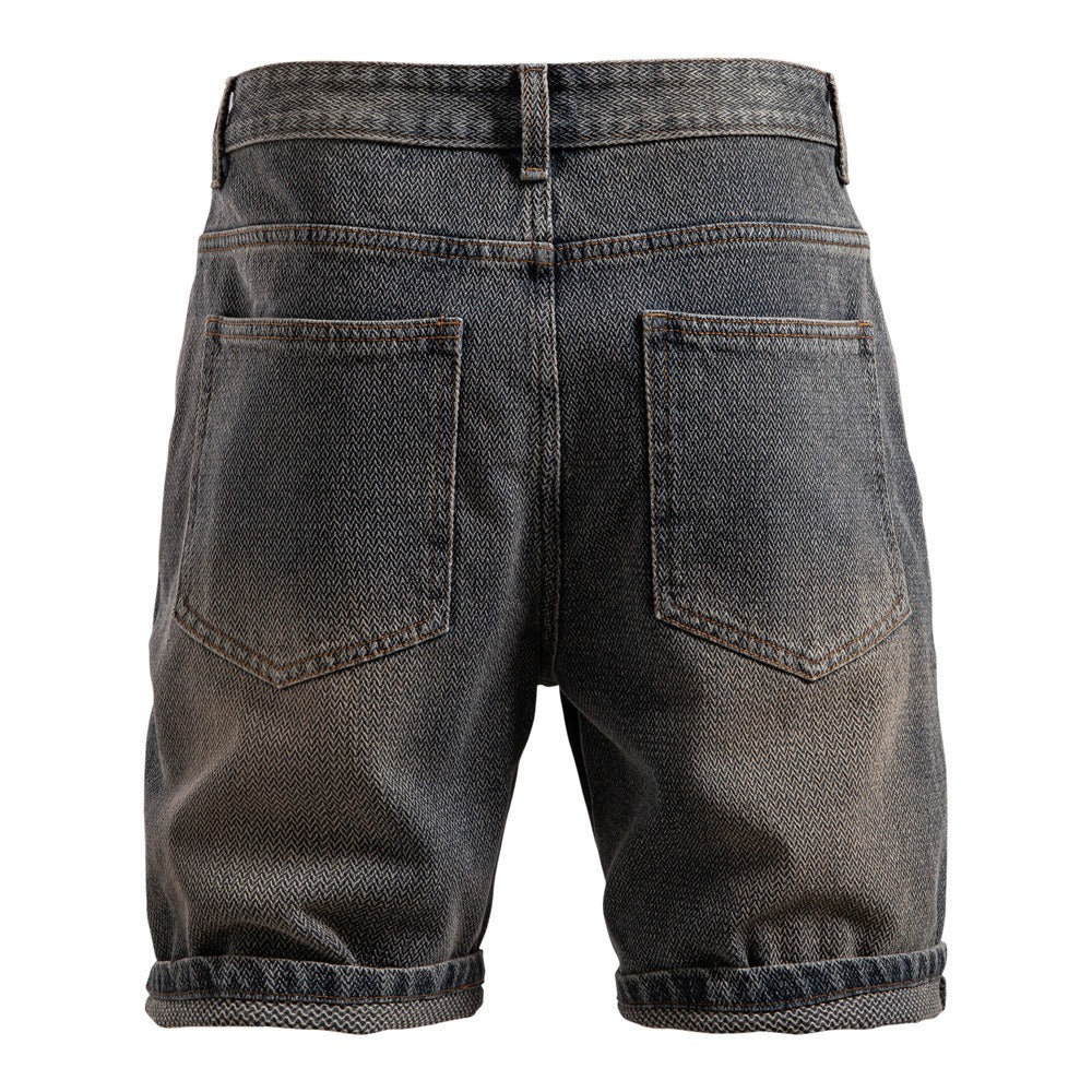 Herren Vintage Straight-Leg Denim Shorts - 2025 Sommer Mid-Thigh Casual Jeans Shorts | ST0018