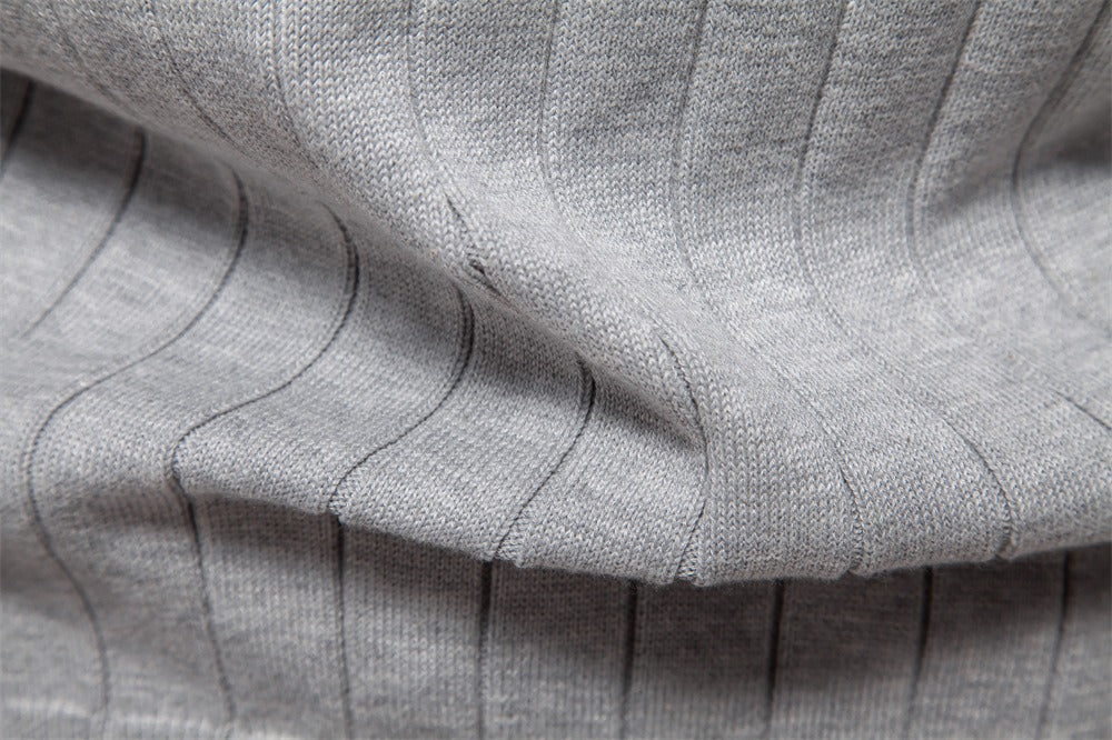 Herren-Strickjacke mit V-Ausschnitt und Farbbesatz – Lässiger, locker sitzender Pullover mit Knöpfen für den Herbst | SW199