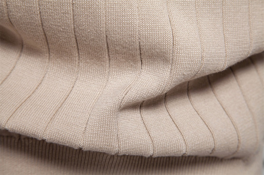 Herren-Strickjacke mit V-Ausschnitt und Farbbesatz – Lässiger, locker sitzender Pullover mit Knöpfen für den Herbst | SW199