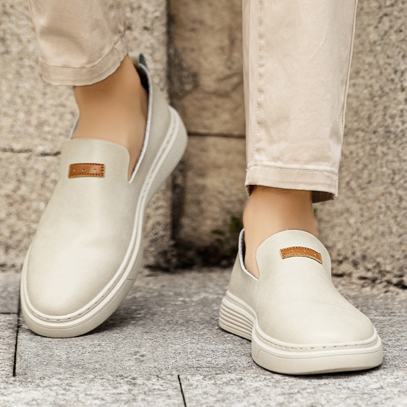 Herrenmode Leder-Fahrerschuhe Freizeitschuhe aus Leder Slipper | 23004