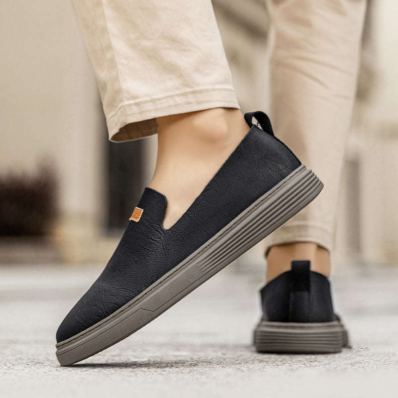 Herrenmode Leder-Fahrerschuhe Freizeitschuhe aus Leder Slipper | 23004