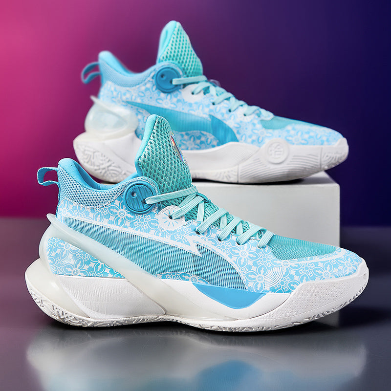 Herren High-Top-Basketballschuhe, leuchtende Sport-Sneaker mit verbessertem Grip für Leistung | 8010