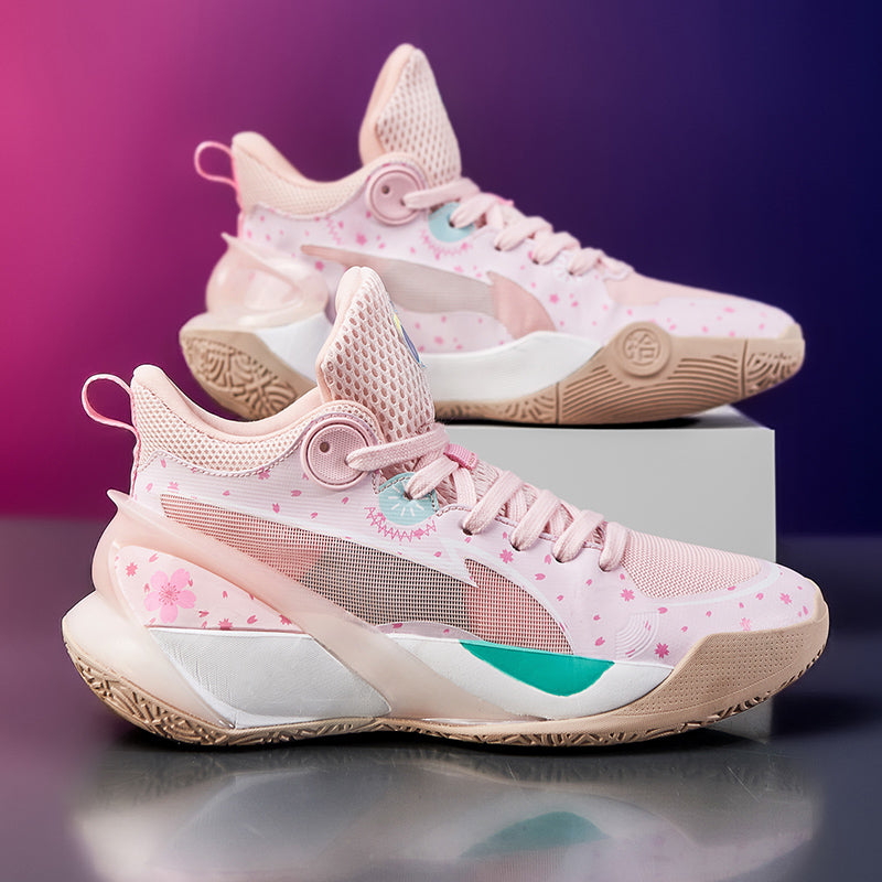 Herren High-Top-Basketballschuhe, leuchtende Sport-Sneaker mit verbessertem Grip für Leistung | 8010