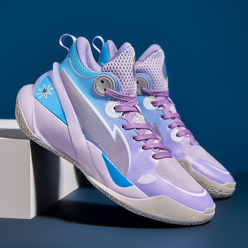Herren High-Top-Basketballschuhe, leuchtende Sport-Sneaker mit verbessertem Grip für Leistung | 8010