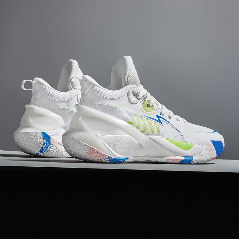 Herren High-Top-Basketballschuhe, leuchtende Sport-Sneaker mit verbessertem Grip für Leistung | 8010