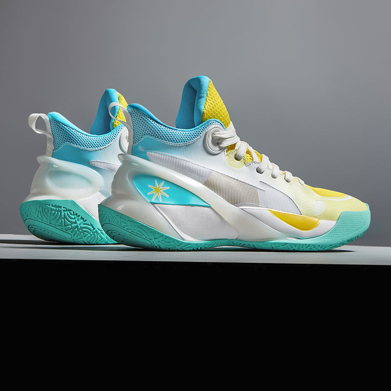 Herren High-Top-Basketballschuhe, leuchtende Sport-Sneaker mit verbessertem Grip für Leistung | 8010