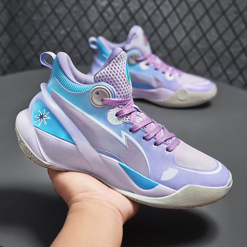 Herren High-Top-Basketballschuhe, leuchtende Sport-Sneaker mit verbessertem Grip für Leistung | 8010