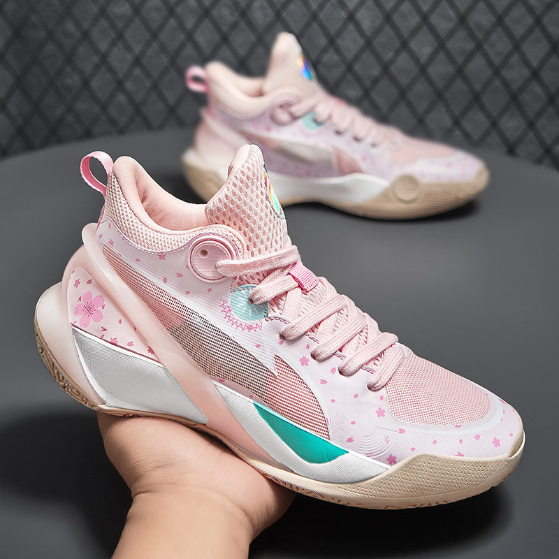 Herren High-Top-Basketballschuhe, leuchtende Sport-Sneaker mit verbessertem Grip für Leistung | 8010