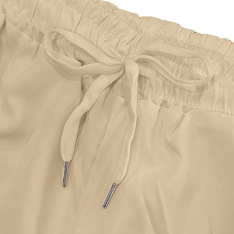 Premium-Strandset mit Tonnenkragen für Herren – Sommer-Kombination aus Hemd und Shorts mit entspannter Passform | YH-23100