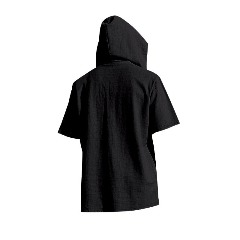 Lässiges Herren-Hoodie aus Leinen – Leicht, lässig & cool im Küstenstil | YH-CW15