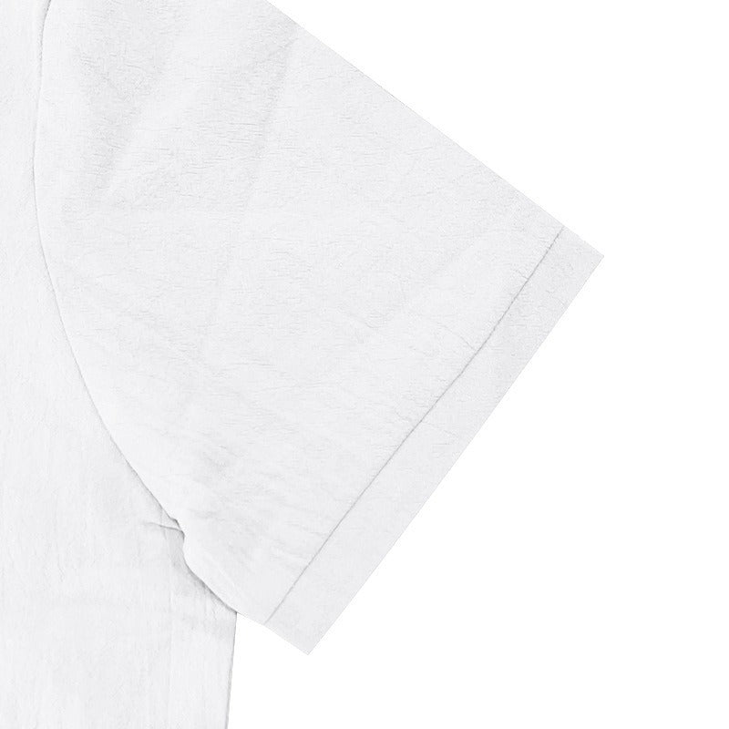 Herren-Poloshirt aus Leinen im britischen Gentleman-Stil, lockere Passform, Sommer, kurze Ärmel | YHBKCS-20