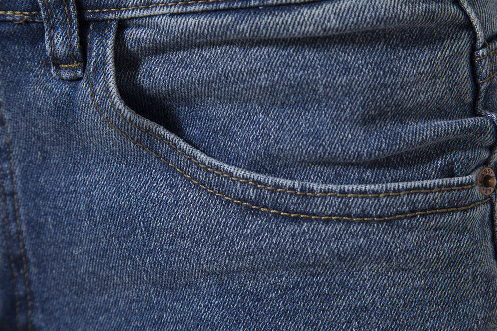 Herren Jeans Hosen Lässige Herbst Männliche Zerrissene Skinny Stretch Hose | ZH10
