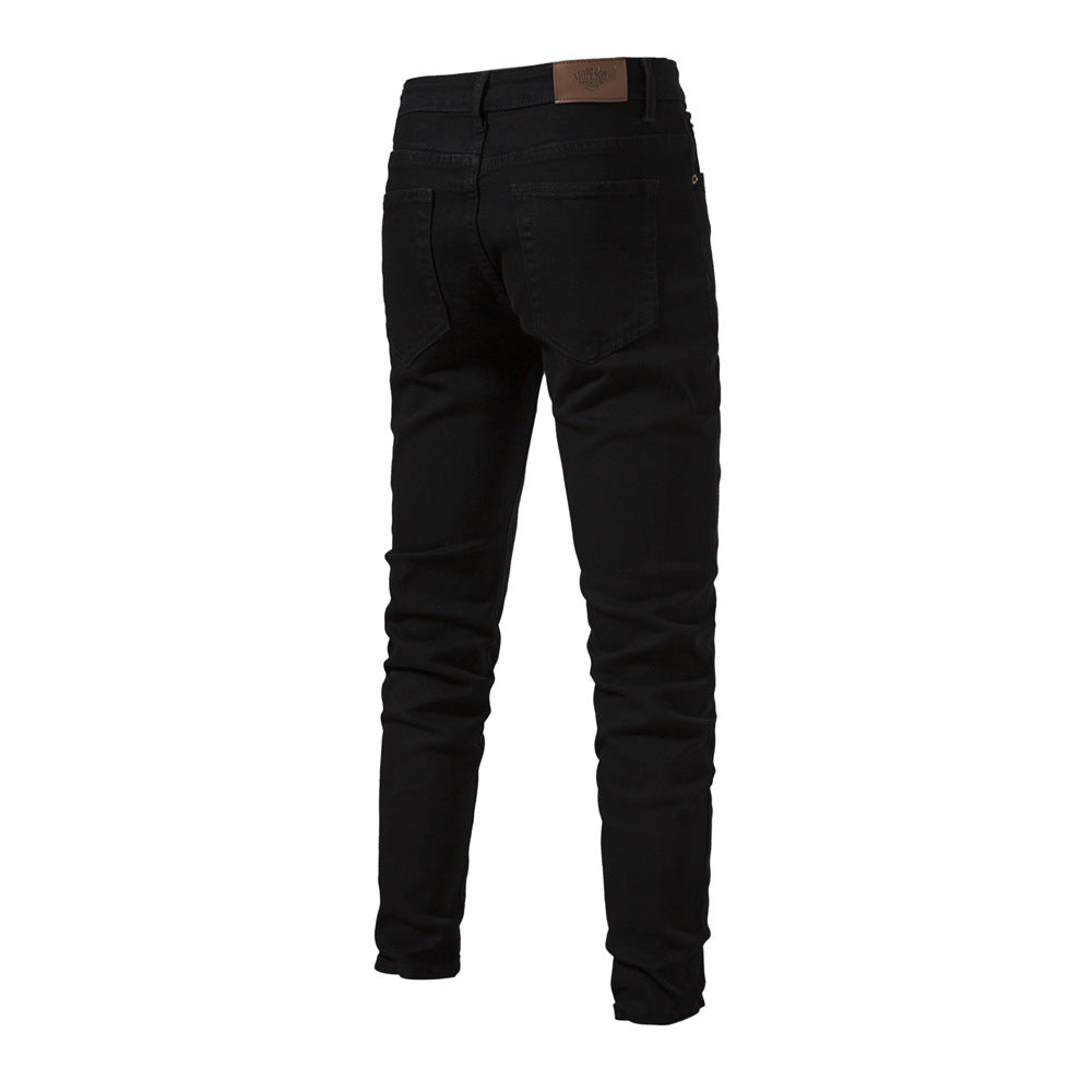 Herren Jeans Hosen Lässige Herbst Männliche Zerrissene Skinny Stretch Hose | ZH10