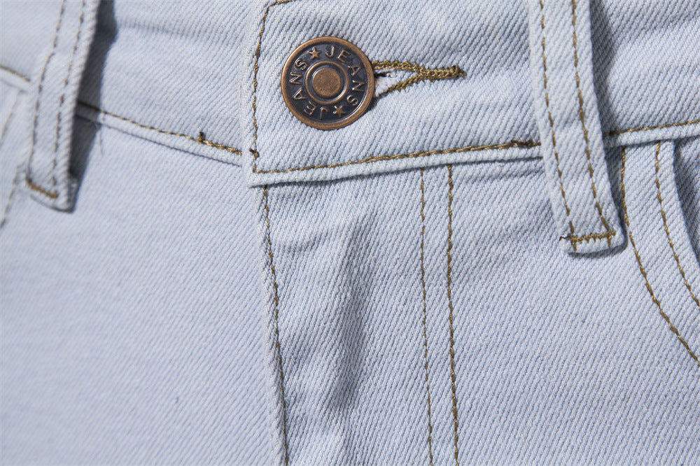 Herren Jeans Hosen Lässige Herbst Männliche Zerrissene Skinny Stretch Hose | ZH10