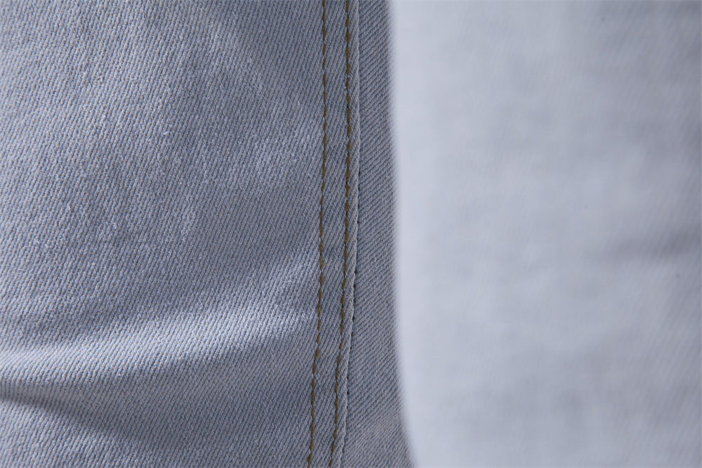 Herren Jeans Hosen Lässige Herbst Männliche Zerrissene Skinny Stretch Hose | ZH10