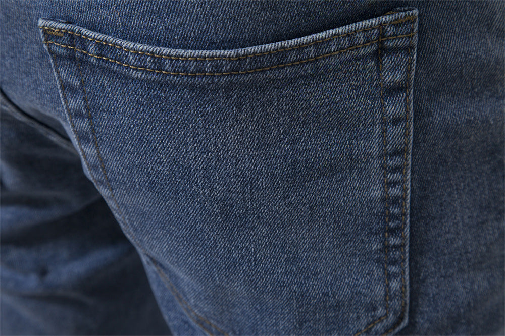 Herren Jeans Hosen Lässige Herbst Männliche Zerrissene Skinny Stretch Hose | ZH10