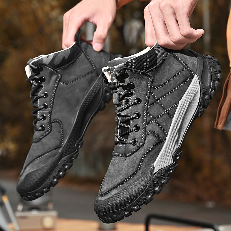 Herren-Wanderschuhe aus echtem Leder, High-Top-Outdoor-Martin-Stiefel und trendiges Schuhwerk | 2319