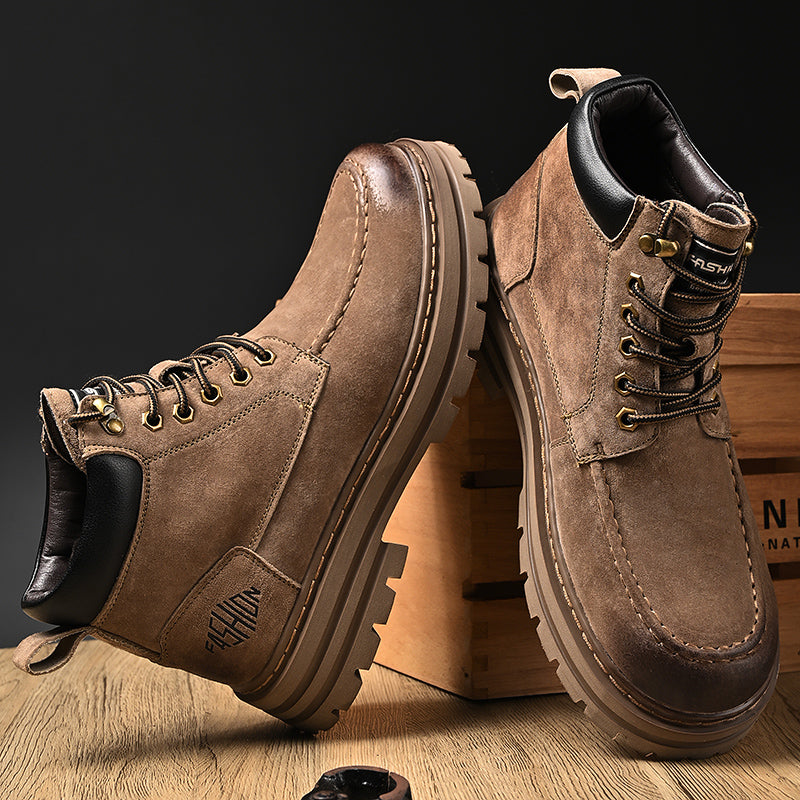 Herren Leder Outdoor Arbeitsschuhe Herbst & Winter Casual Martin Stiefel | 88093
