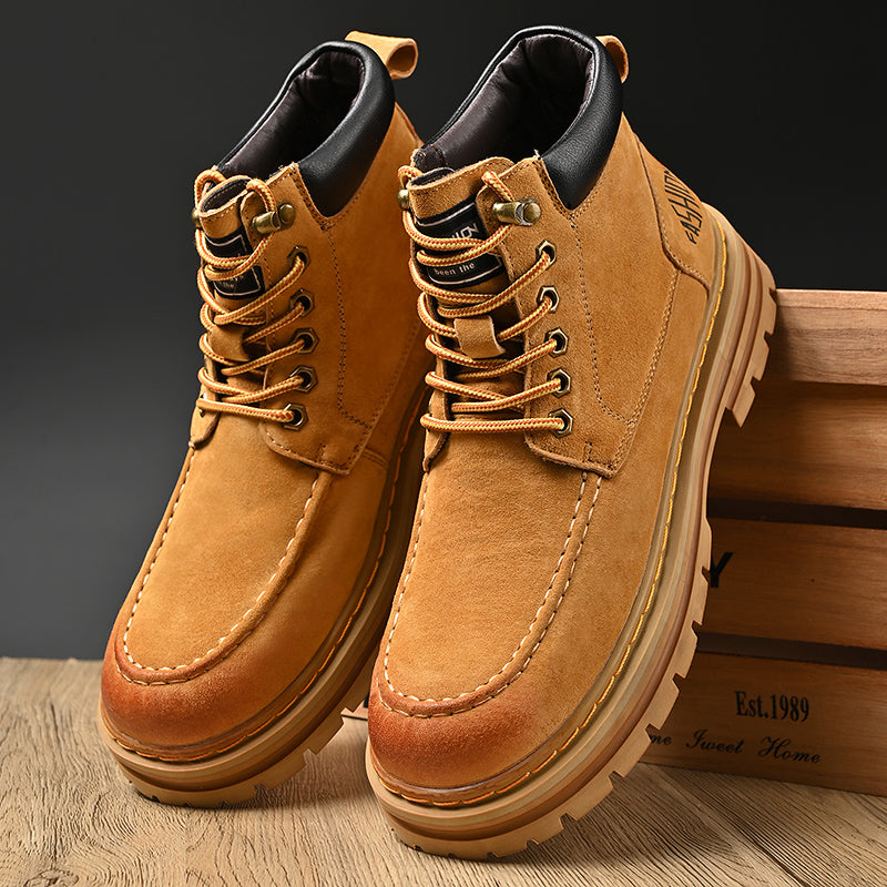 Herren Leder Outdoor Arbeitsschuhe Herbst & Winter Casual Martin Stiefel | 88093