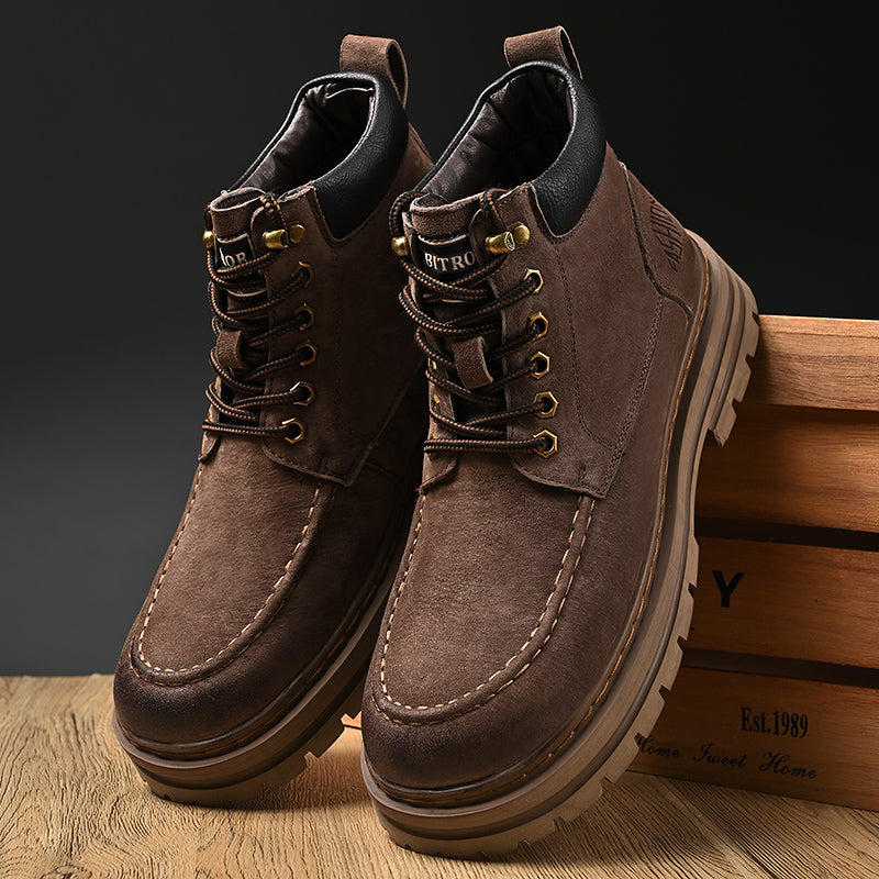 Herren Leder Outdoor Arbeitsschuhe Herbst & Winter Casual Martin Stiefel | 88093