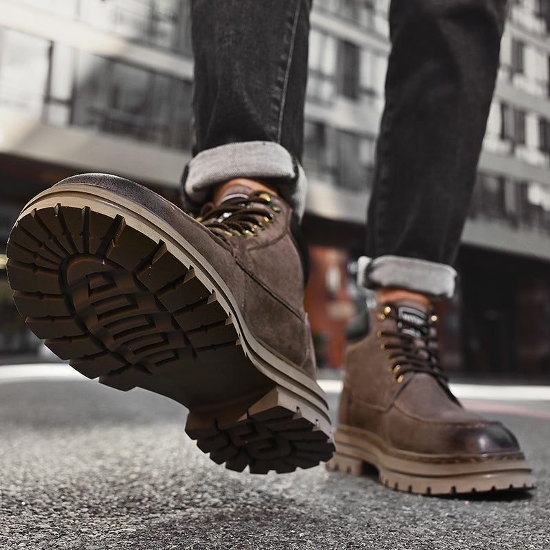 Herren Leder Outdoor Arbeitsschuhe Herbst & Winter Casual Martin Stiefel | 88093