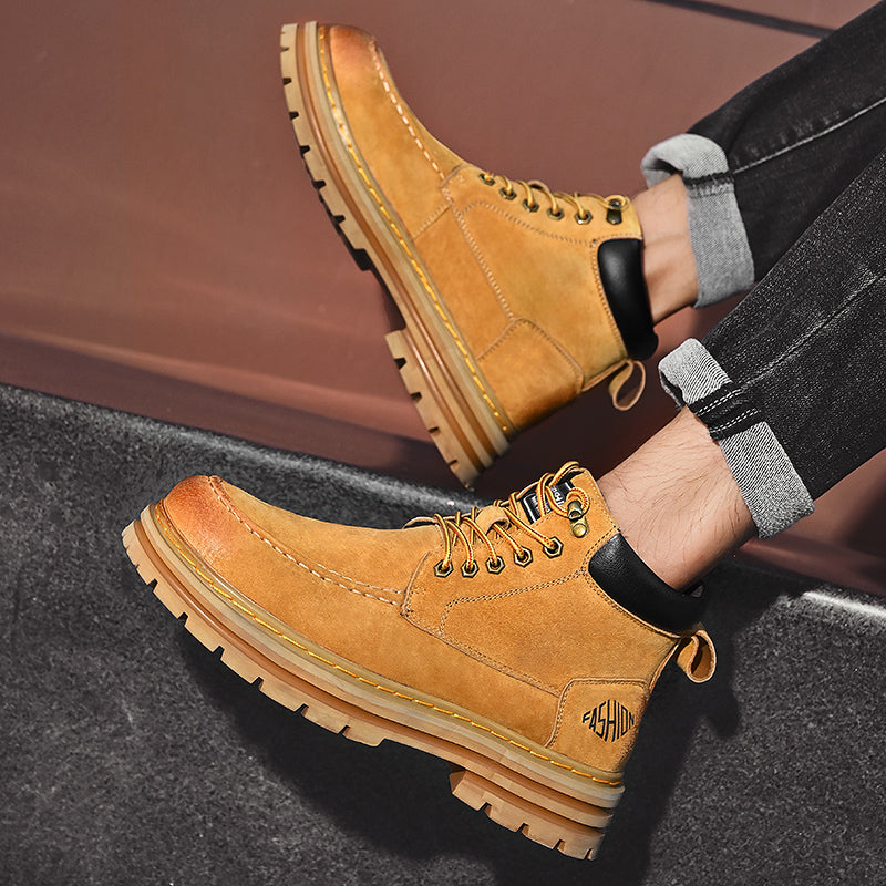 Herren Leder Outdoor Arbeitsschuhe Herbst & Winter Casual Martin Stiefel | 88093
