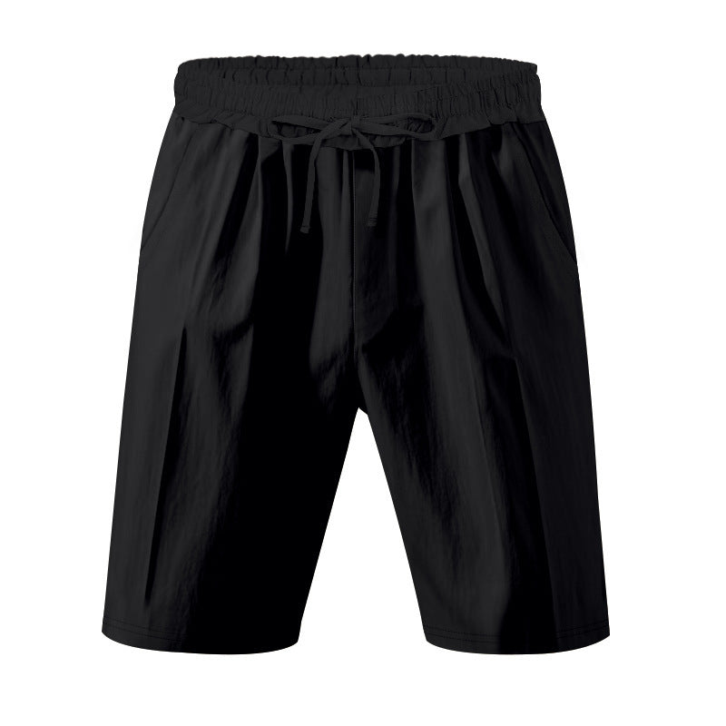 Leichte Strandshorts aus Leinenmischung für Herren – Relaxed Fit 5-Zoll-Freizeitshorts | WW-2