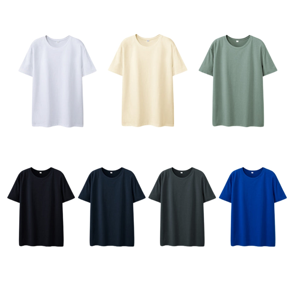 Kühlendes Baumwoll-T-Shirt für Herren (230 g) | Leichtes Sommer-T-Shirt mit Rundhalsausschnitt | L05-0027