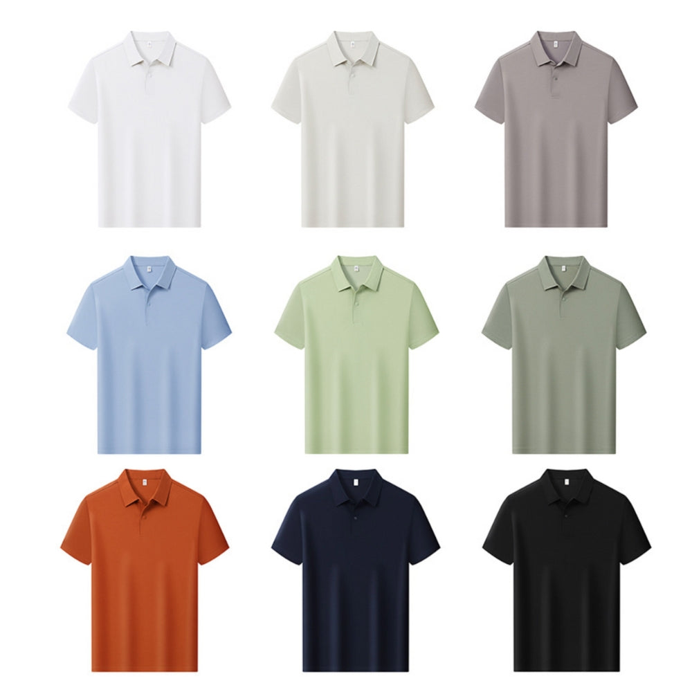 Poloshirt aus 100-fädiger merzerisierter Baumwolle | Antibakteriell & kühlend | Unisex Sommer-Kurzarm-Poloshirt | L11-8230