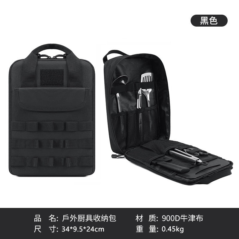 Aufbewahrungstasche für Outdoor-Camping-Besteck – Tragbarer Oxford-Reise-Organizer | AKM-318