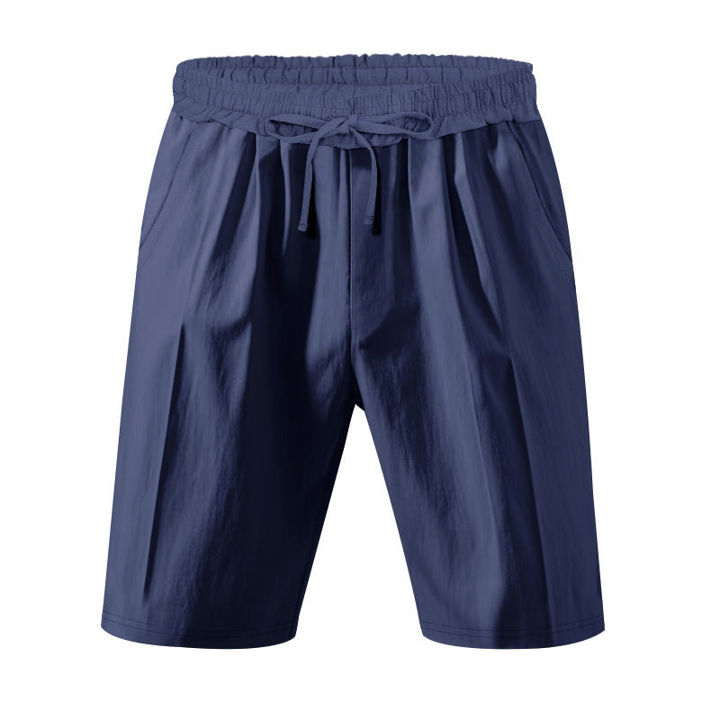 Leichte Strandshorts aus Leinenmischung für Herren – Relaxed Fit 5-Zoll-Freizeitshorts | WW-2