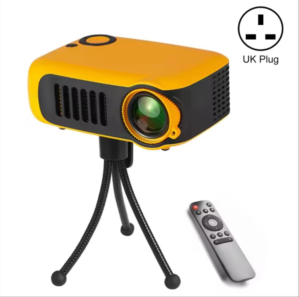 TRANSJEE Mini-Projektor – Tragbares intelligentes LED-Heimkino, mobiler Bildschirm im Taschenformat, LED-Projektor für Filme und Spiele | A2000