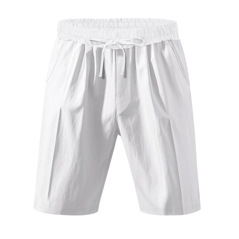 Leichte Strandshorts aus Leinenmischung für Herren – Relaxed Fit 5-Zoll-Freizeitshorts | WW-2