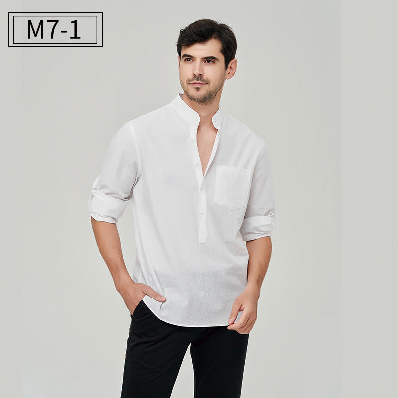 Herrenhemd Henry mit klassischem Design und Knopfleiste, vielseitiger Business-Stil | M7